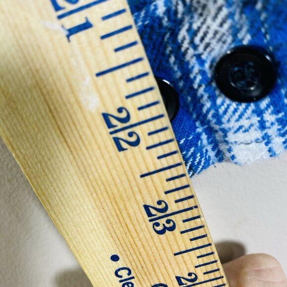 Dakota Flannel Shirt Mens  XL Plaid Outdoor Hiking Casual Button Up Blue - Picture 11 of 11